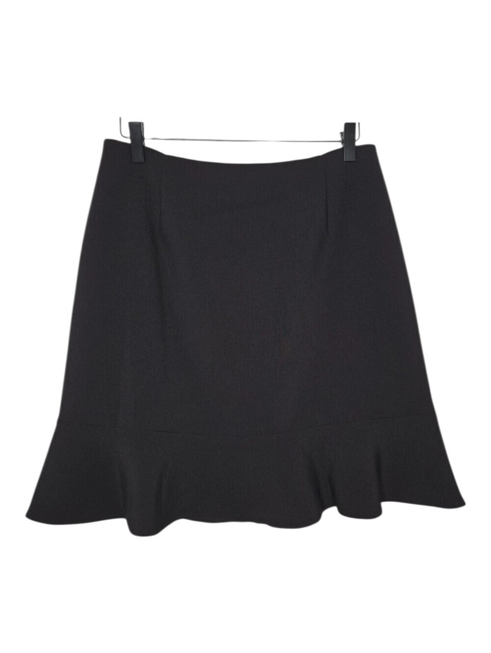 Kate Spade Womens Black Work Office Power Ruffled Flounce Skirt Size 8